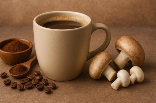 Caffè ai funghi o mushroom coffee